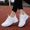 Trendy Vitality Sneakers Fly-woven Breathable Upper Women's Sweet Wind Student Running Shoes Spring New Little White Shoes