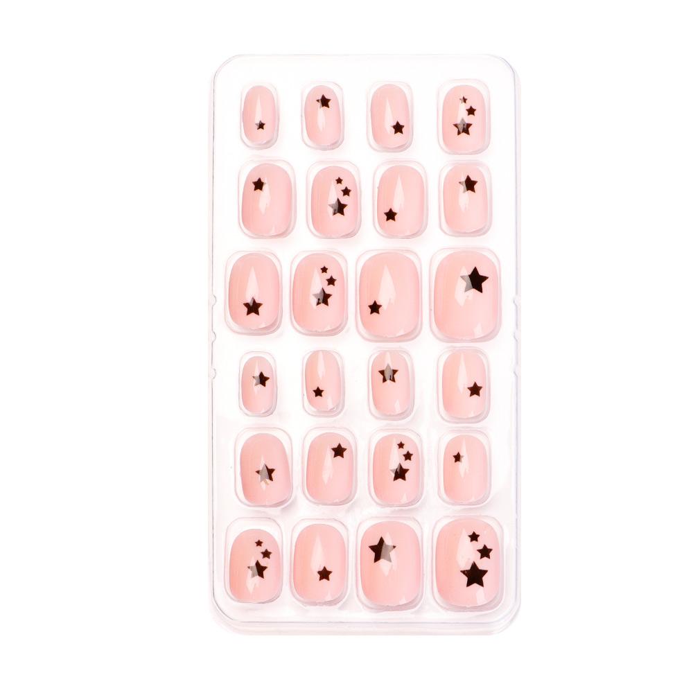 Детский искусственный маникюрный инструмент, пресс для ногтей, детские накладные ногти, накладные ногти, носимые кончики ногтей