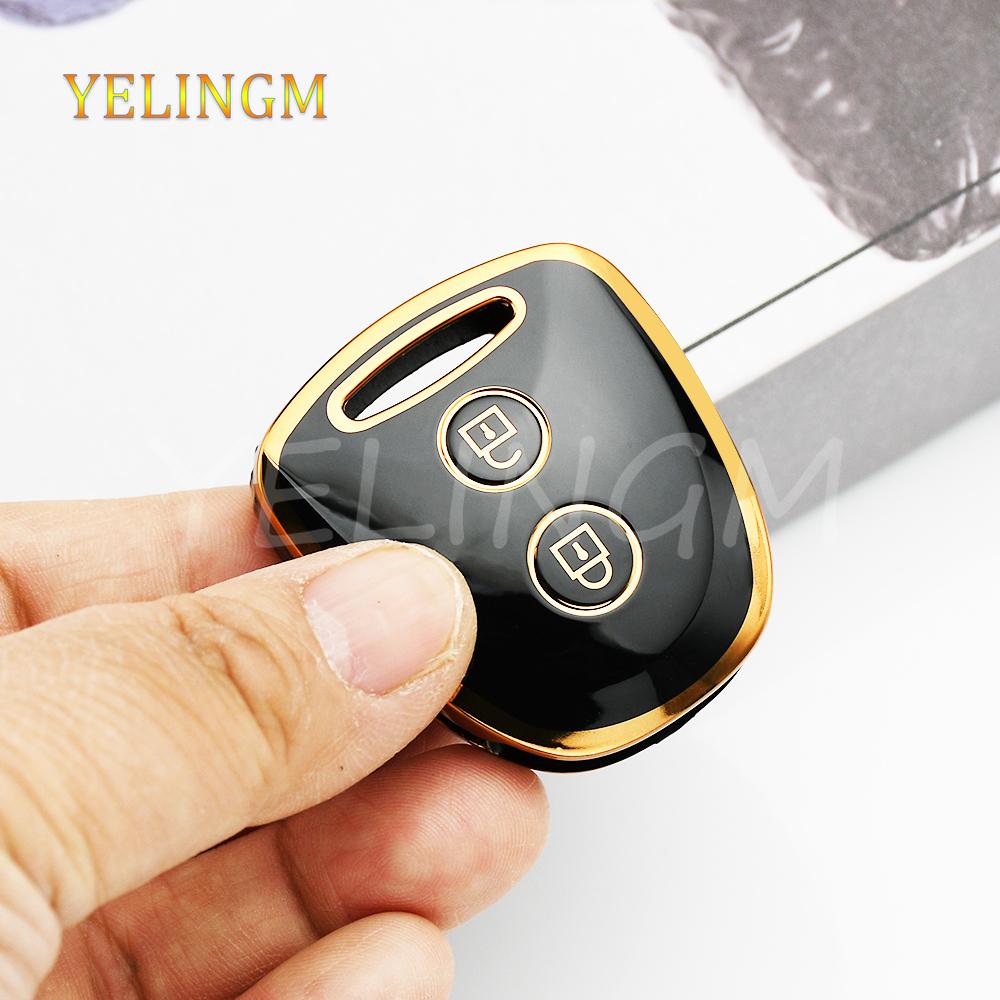 2 Кнопки Для Toyota Grand New Avanza Daihatsu Xenia Perodua Alza Myvi Axia Perodua ТПУ Чехол Для Ключа Автомобиля Пульт Дистанционного Управления