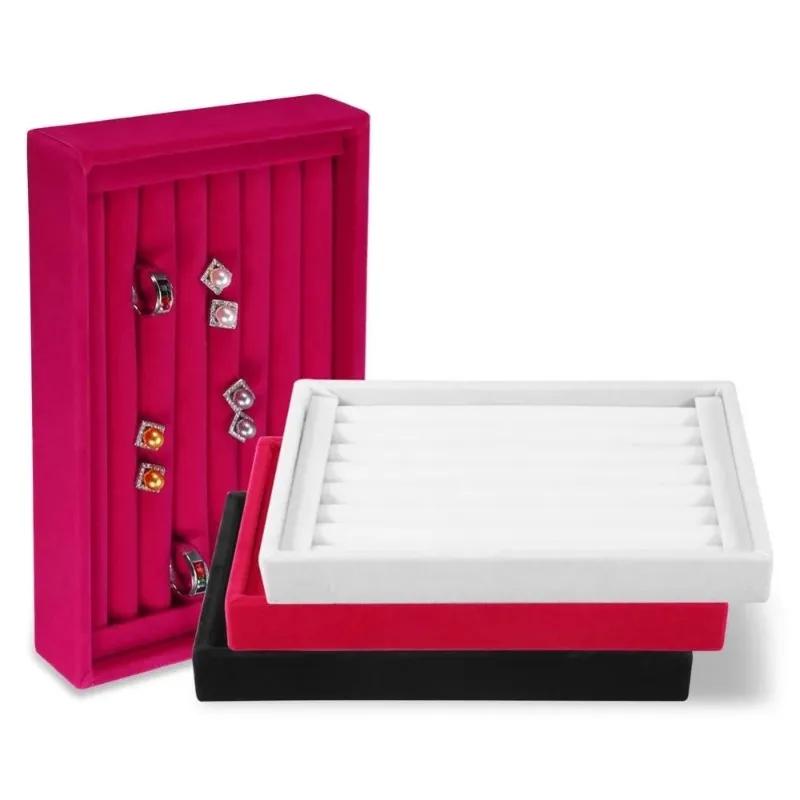 1 шт. органайзер для сережек-колец, подставка для ювелирных изделий, держатель, витрина, шкатулка для ювелирных изделий