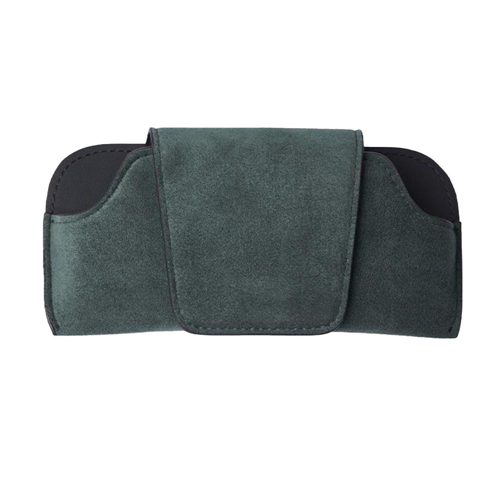 Замшевый автомобильный солнцезащитный козырек держатель очков Премиум износостойкий защитный футляр для солнцезащитных очков автомобильный футляр для хранения очков #468830
