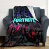 Futuristic Fortnite Cityscape Blanket Soft Throw Blanket For Home Bedroom Bed Sofa Travel Office Solid Christmas Blanket