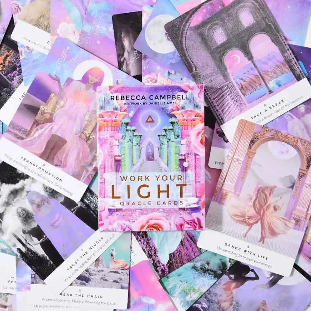 11*6,5 см листы карт Таро Оракула Работай со своим светом Настольная колода карт Оракула Игры