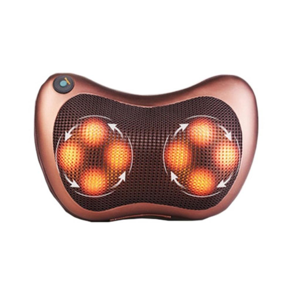 Массажная подушка для автомобиля с функцией разминания, 8 массажных головок, устройство для массажа шеи, массаж поясницы