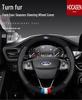 Ford Steering Wheel Suede & Leather Cover for Focus, Mondeo, Edge, Taurus
