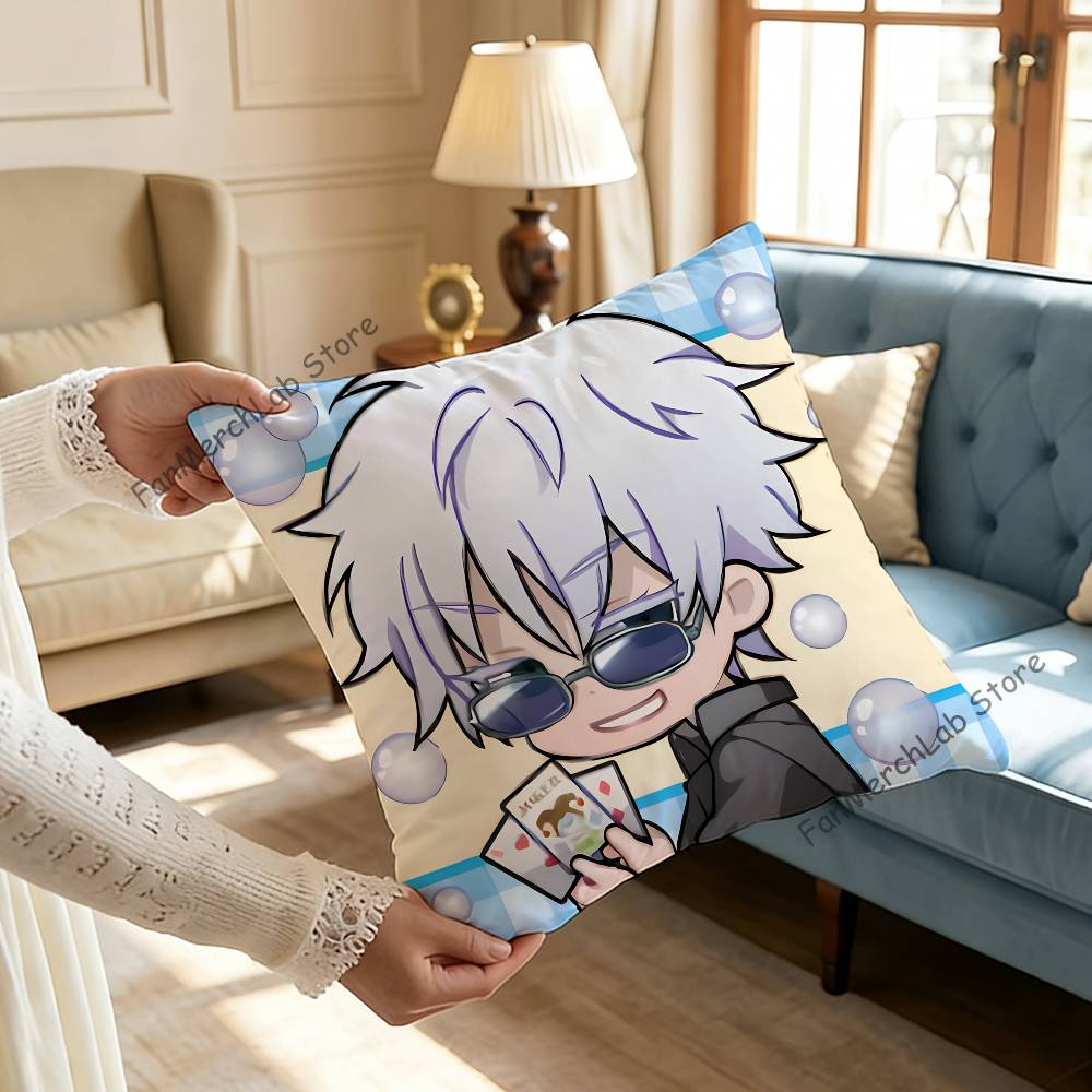SSatoru GGojo Anime Pillow Case Ultra Soft Skin Friendly Fabric Cloud Like Comfort Concealed Zipper