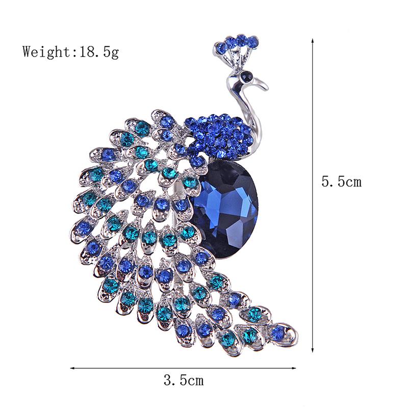 Peacock Brooches Pins Jewelry Banquet Christmas Gifts Accessories