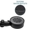 black  Pressure Shower Head 5 Modes Adjustable Water Saving Shower Head Water Massage Shower Head Bathroom Accessories