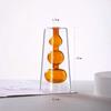 Minimalism Double-layer Flower Vase Creative Aromatherapy Diffuser Bottle Colored Glass Vase  Gift