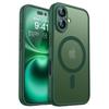 Luxury Frosted Shockproof Armor Phone Case For iPhone 17 16 15 14 13 12 11 Pro Max For Magsafe Matte Transparent Magnetic Cover