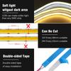 COB LED Lights Strip DC12V/24V High Brightness Flexible FOB LED Tape Double Row 624LEDs/m RA90 3000K 4000K 6000K Dimmable Strip