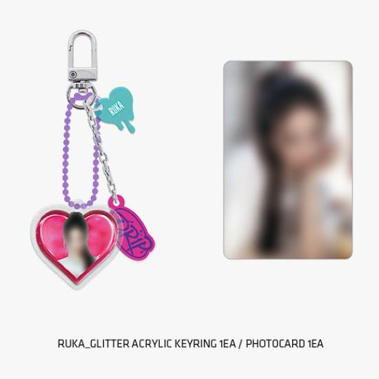 Брелок для ключей BABYMONSTER DRIP из акрила с блестками