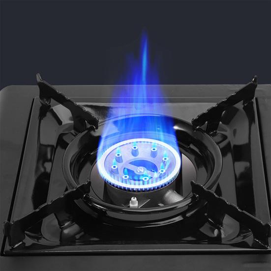 Уличная походная плита с автоматическим отскоком газового клапана, горелка, портативная бутановая печь из нержавеющей стали для кемпинга, барбекю, пикников, пешего туризма, дома, на открытом воздухе