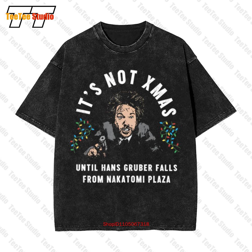 Christmas Hans Gruber Die Hard Vintage Oversized Tshirt L8oh