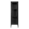 Display Cabinet - HOUSE NORDIC - 1 Door - Black Steel - 40 X 35 X 140 Cm - Contemporary Design