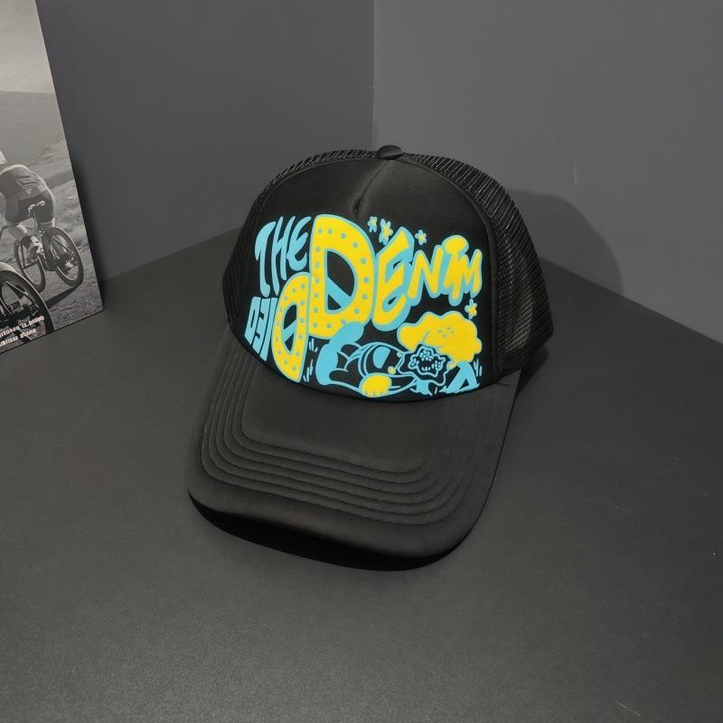 New Alphabet Piano Printed Sun Cap Male and Female Couples Net Cap Truck Hat Versatile Breathable Baseball Cap