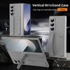 Роскошный силиконовый складной чехол-браслет для Samsung Galaxy Z Fold6 со скрытым кронштейном, противоударная защита объектива с закаленной пленкой, чехол для телефона