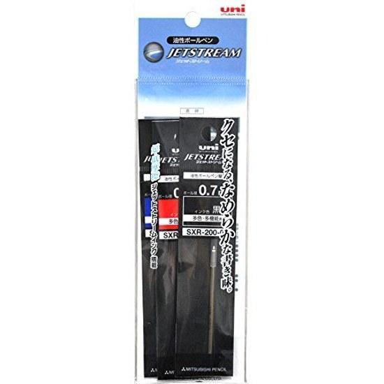 Mitsubishi Pencil Ballpoint Pen Refill Jetstream Prime 0.7 Multi-Function 3 Colors SXR20007 Black Red Blue