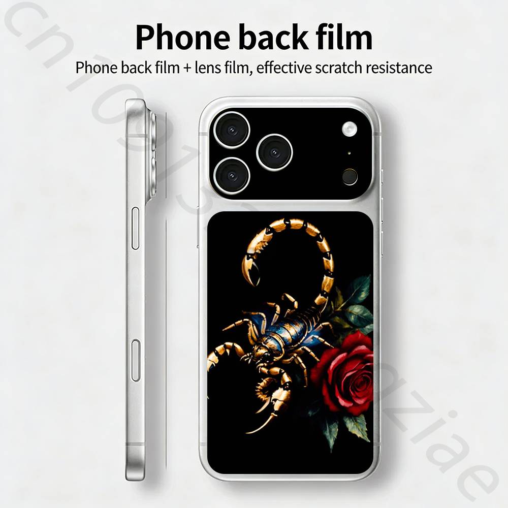 Наклейка-винил Scorpion TICKET для iPhone 17 Pro/Pro max Защитная пленка для задней панели, рамки, камеры