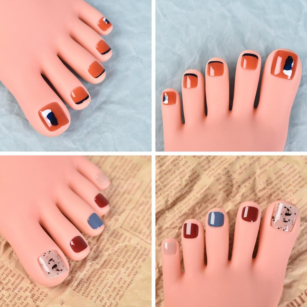 kads 24 шт. переносные накладные ногти с полным покрытием, накладные ногти с клеем, съемный французский дизайн ногтей