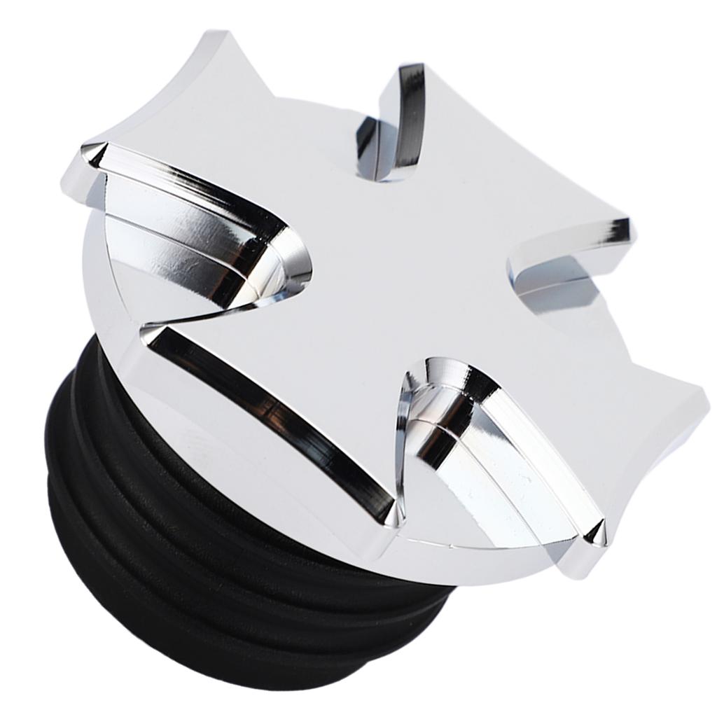 Motorcycle Gas Tank Oil Cap CNC Aluminum Fuel Gas Tank Vented Decorative Oil Cap Replacement for