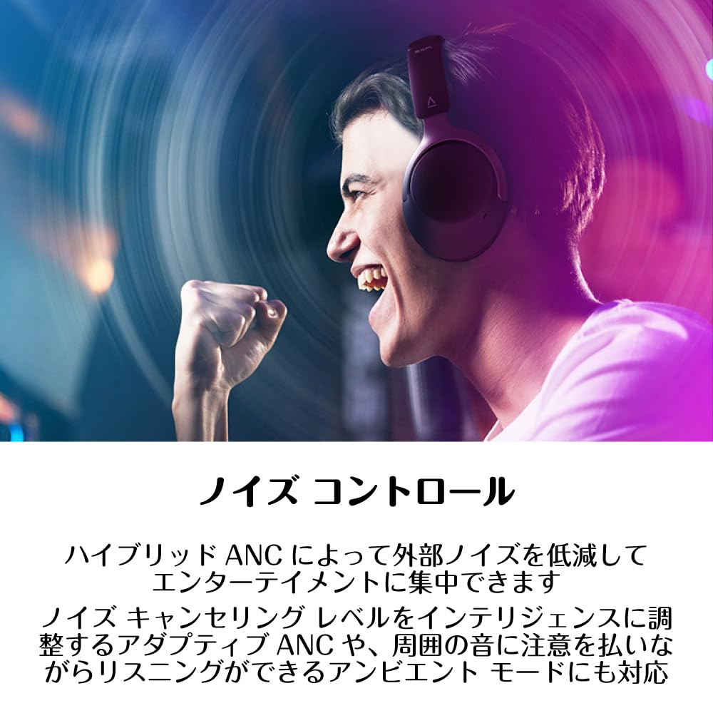 Creative Zen Hybrid SXFI Black Spatial Audio Режим малой задержки с гибридным ANC HS-ZHBSFI-BK