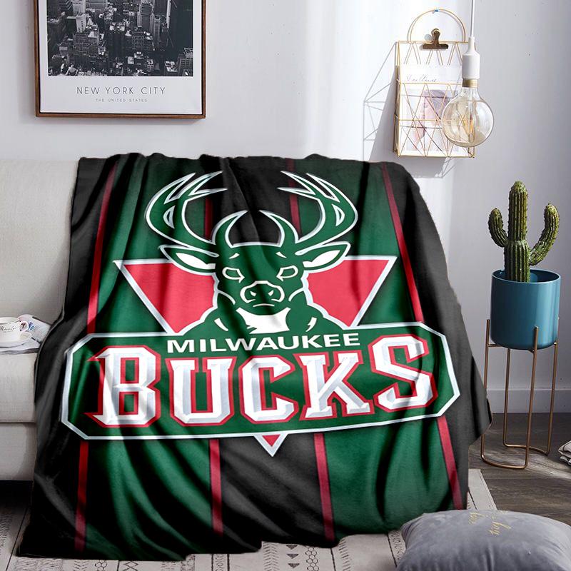 Bucks Team Logo Artwork Blanket Lightweight Flannel Bedding Blanket Perfect for Travel, Camping, Living Rooms, Offices, Sofas, Fan Christmas gift