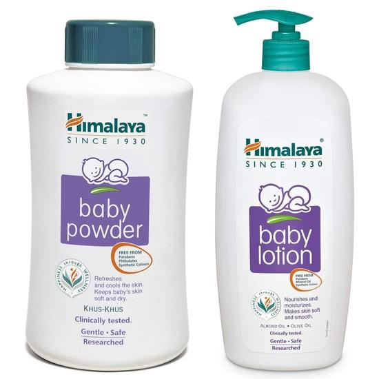 Himalaya Детская присыпка, 700 г и детский лосьон Himalaya 700 мл