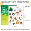30 листов печатной прозрачной наклейки для струйного принтера Премиальная виниловая прозрачная бумага для наклеек Водонепроницаемая Быстросохнущая Viv