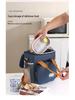 Dual-Layer Insulated Lunch Bag: Thickened Design for Office or Student Use
