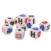 10 шт. 6-гранных кубиков D6 для вечеринки, настольной игры, кубики, королева, валет, игральные карты, игральные кости