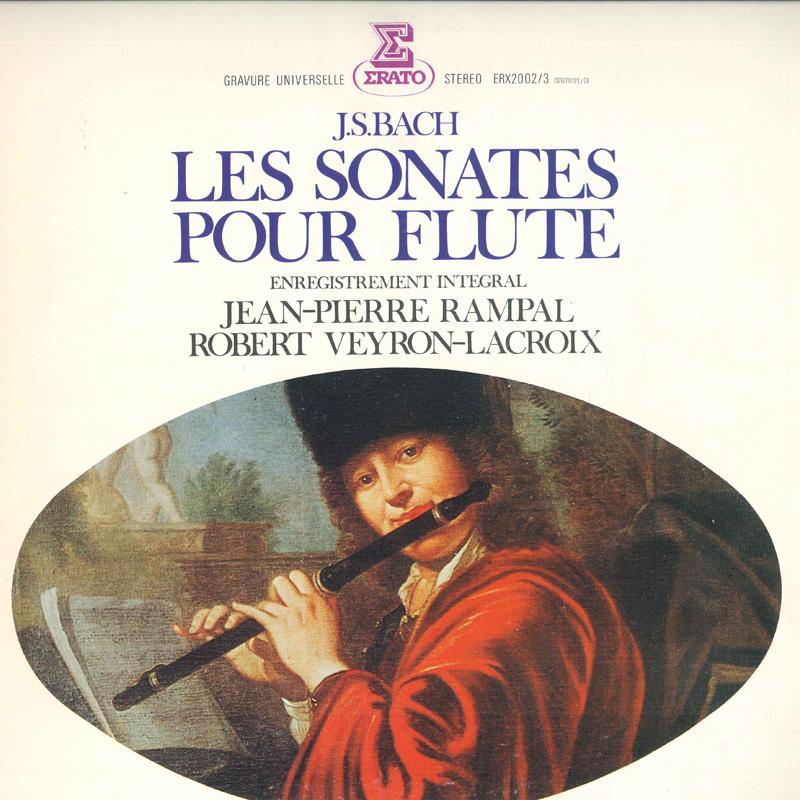 LP Record JEAN-PIERRE RAMPAL - Complete flute sonatas ERX20023 ERATO Japan Obi Classical Used