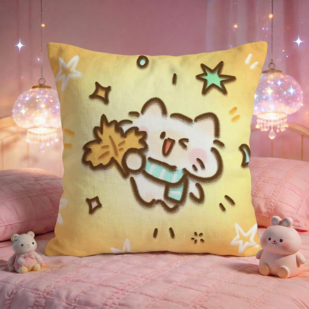 Angel Pet Fantasy Blast Cushion Cover Premium Comfort Reversible Pillow Cove Two in One Design for Any Room Car Interior