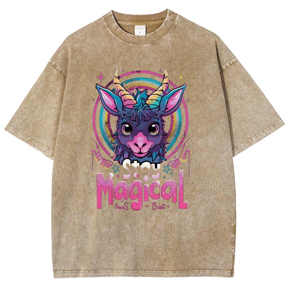Футболка с принтом животных из мультфильма Magic Cartoon, женская, унисекс, свободного покроя, хлопковая, для пар, с коротким рукавом, топ в стиле поп-арт для подростков