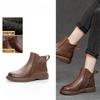 Autumn and Winter Retro Soft Leather Women's Boots 2025 New Style Versatile, Chunky, Fashionable and Simple Women's Ankle Boots