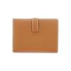 Hermes Женский коричневый кошелек Bearn из телячьей кожи Epsom H039790CK37