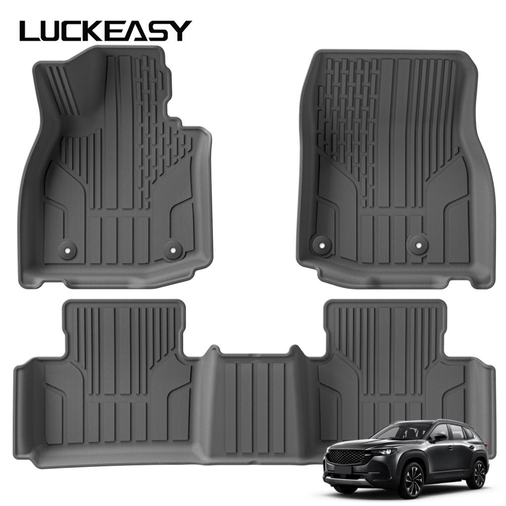 LUCKEASY Left Drive for Mazda CX-50 2023 -2025 Car All-weather Floor Mats Cargo Liner Trunk Pad TPE 3D Foot Mat Accessories