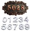 3.5cm Apartment Home Door Letters for Door Family Hotel Street 3D Digits Address Number Numeral Plate Jewelry