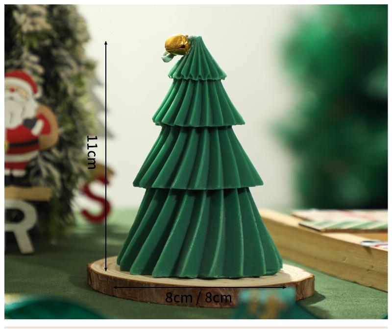 Набор свечей и форм «Рождественская елка» Сделай сам силиконовые формы для свечей, мыла, гипса, праздничные подарки с готовыми свечами