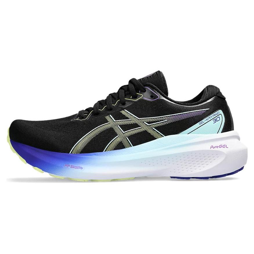 Asics Кроссовки для марафона Gel-Kayano 30 Женские Низкие Черно-Желто-Синие 1012B357-003