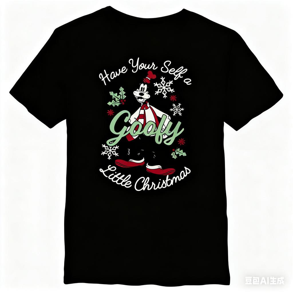 Classic Trendy Casual Loose Shortsleeved Top Tshirt Have A Goofy Christmas Boys Tshirt