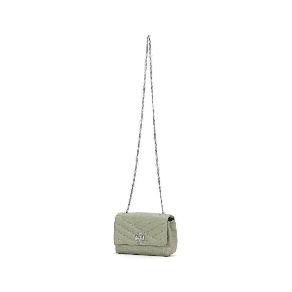 Tory Burch Kira Quilted Twill Flap Chain Shoulder Bag Women Shoulder Bag Green 90460-300