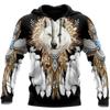 Autumn Winter Unisex Cool Wolf 3D Printing Boho Casual Sports Sweater Pullover Street Oversized Fashion Clothing S-6XL
