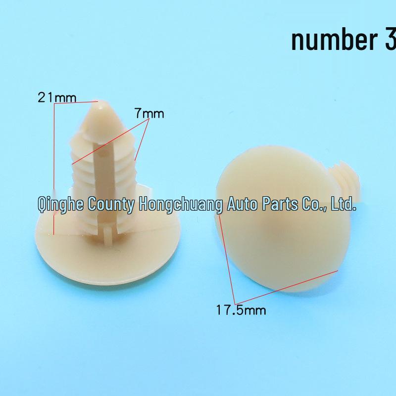 Black Car Trim Panel Nylon Rivet Clips