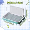 Dog Bathroom Tray with Guard, Nonslip Design for Pee Pads and Small Medium Dogs