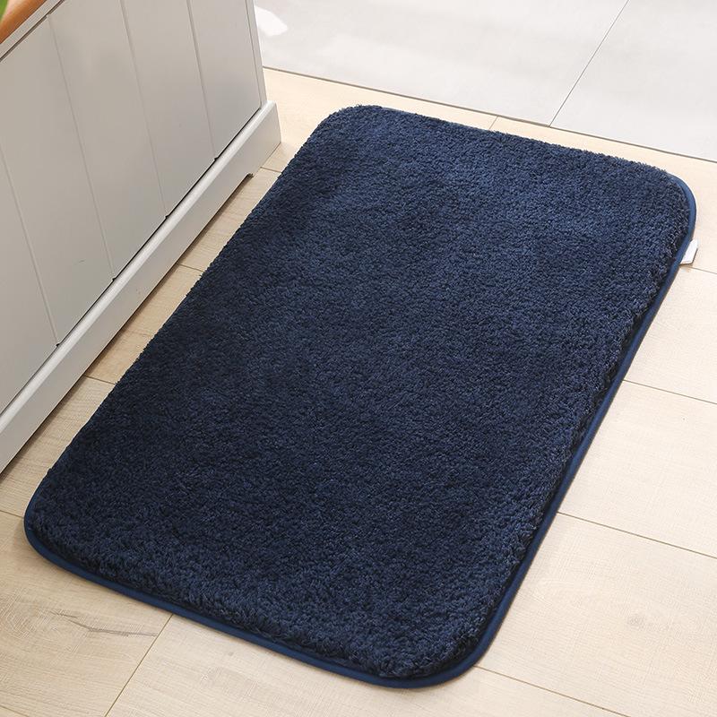 High-Pile Non-Slip Water-Absorbing Floor Mat for Kitchen & Bathroom
