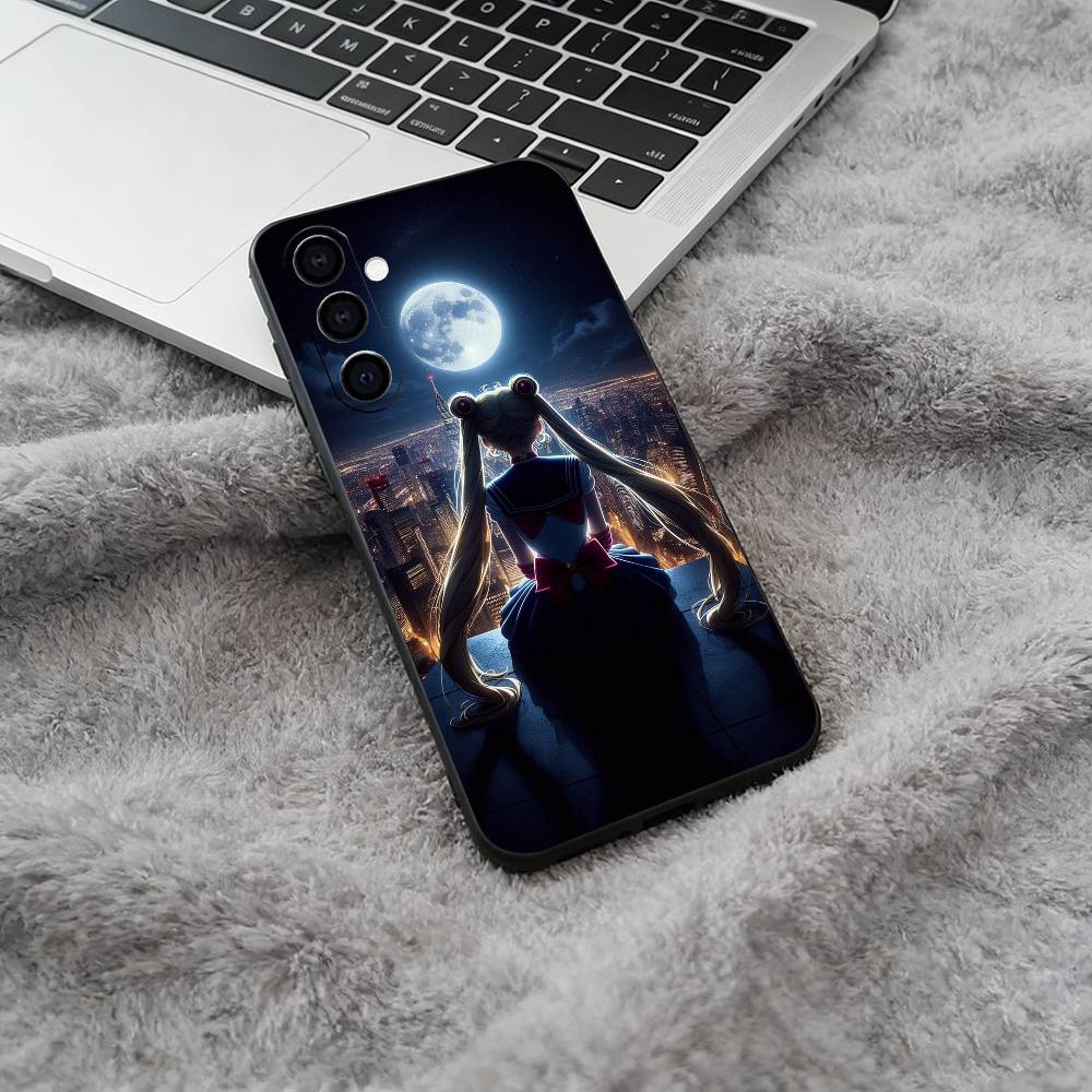 Мягкий силиконовый чехол для телефона Sailor M-Moon-Usagi Tsukino для Samsung Galaxy A73/A71/A72/A70/A53/A52/A51 - Черный