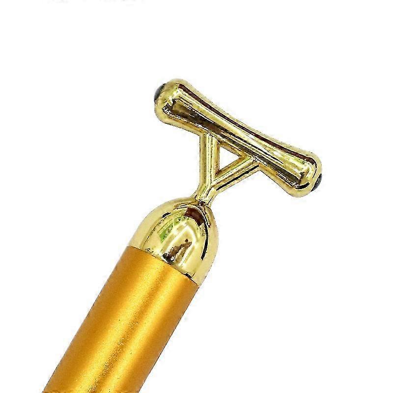 2025 Facial massager rollers Golden 3D roller electric facial rollers and T-shaped facial roller massager set