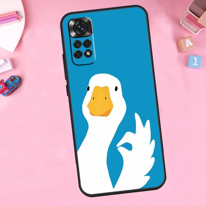 Мультяшный милый гусь Для Xiaomi Redmi Note 14 13 Pro 9 10 11 12 Pro 11S 12S Чехол для телефона Для Redmi 13C 12C 10C 14C