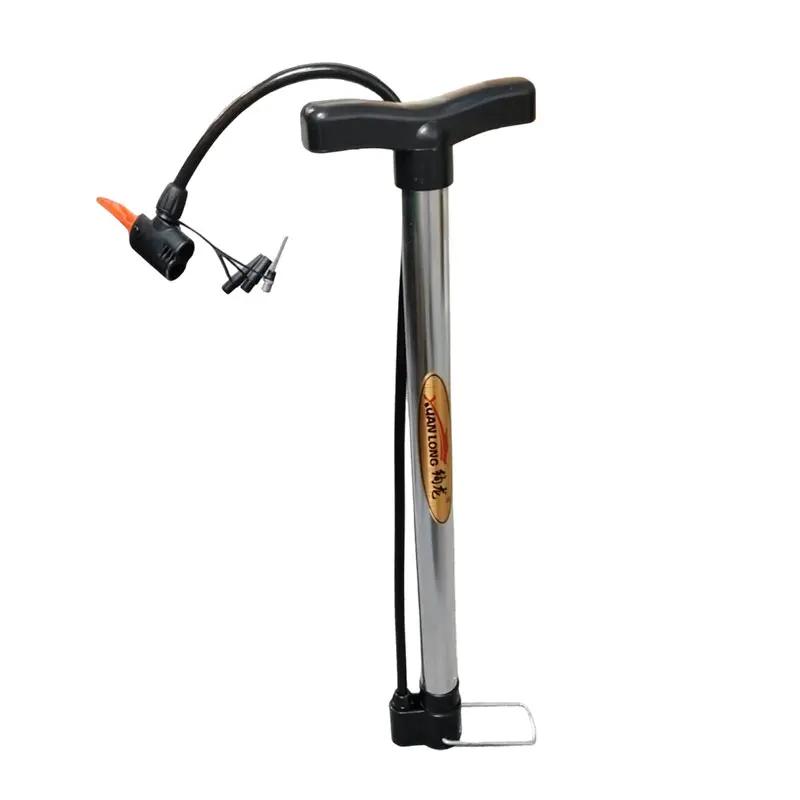 1pcs Home Convenient Bicycle Pump Bike Floor Pump with Gauge Inflator Portable Tire Pumps for Ball Bike Pumps Bike Accessories